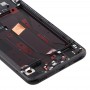 LCD-skärm och digitizer Fullständig montering med ram för Huawei Nova 6 5g (svart)