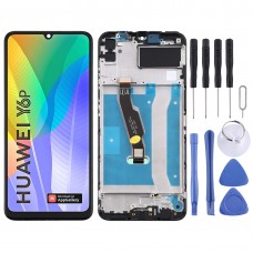 LCD Screen and Digitizer Full Assembly with Frame for Huawei Y6p (Black)