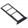 SIM vassoio di carta + vassoio di carta di SIM + Micro SD Card vassoio per Huawei Y7P (nero)