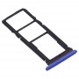 SIM vassoio di carta + vassoio di carta di SIM + Micro SD Card vassoio per Huawei Y7P (blu)