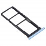 Plateau de carte SIM + plateau de carte SIM + plateau de carte micro SD pour Huawei Y7P (Blue Baby)