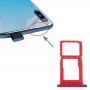 SIM-kortin lokero + SIM-korttilokero / mikro SD-korttilokero Huawei Y9: lle (punainen)