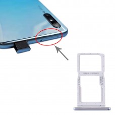 SIM Card Tray + SIM Card Tray / Micro SD Card Tray for Huawei Y9s(Silver)
