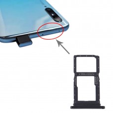 Slot per scheda SIM + Slot per scheda SIM / Micro SD vassoio di carta per Huawei Y9s 2020 (nero)