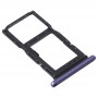 SIM-карти лоток + SIM-карти лоток / Micro SD-карти лоток для Huawei Y9s 2020 (фіолетовий)