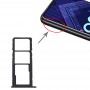 SIM vassoio di carta + vassoio di carta di SIM + Micro SD Card vassoio per Huawei Honor 8A Pro (nero)
