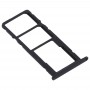 SIM vassoio di carta + vassoio di carta di SIM + Micro SD Card vassoio per Huawei Honor 8A Pro (nero)