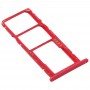 SIM Card Tray + SIM Card Tray + Micro SD Card Tray for Huawei Honor 8A Pro (Red)