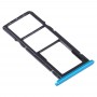 SIM-Karten-Behälter + SIM-Karten-Behälter + Micro-SD-Karten-Behälter für Huawei Y6s (2020) (blau)