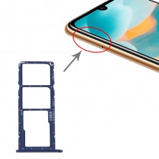 SIM-kártya tálca + SIM kártya tálca + mikro SD kártya tálca a Huawei Y6 (2019) (kék)