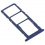 SIM-Karten-Behälter + SIM-Karten-Behälter + Micro-SD-Karten-Behälter für Huawei Y6 (2019) (blau)
