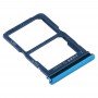 SIM Card Tray + NM Card Tray for Huawei Y8p (Blue)