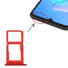SIM Card Tray + SIM ბარათის უჯრა / მიკრო SD ბარათის უჯრა Huawei ისიამოვნეთ Z 5G (წითელი)