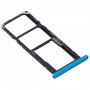 SIM Card Tray + SIM Card Tray + Micro SD Card Tray for Huawei Y6p (Blue)