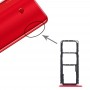 SIM карта тава + тава за SIM карта + микро SD карта за Huawei Насладете се на макс (червен)