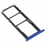 SIM vassoio di carta + vassoio di carta di SIM + Micro SD Card vassoio per Huawei Y8s (blu)