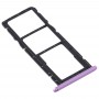 SIM-карты лоток + SIM-карты лоток + Micro SD-карты лоток для Huawei Y8s (фиолетовый)