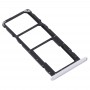 SIM vassoio di carta + vassoio di carta di SIM + Micro SD Card vassoio per Huawei Y8s (argento)