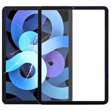 Передний экран Внешний стеклянный объектив для Apple Ipad Air (2020) 10,9 дюйма / A2316 (черный)