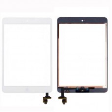 Dotykové sklo Digitizer Screen + IC čip + ovládací prvek Flex Sestava pro iPad Mini & iPad Mini 2 (bílá) 