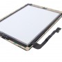 (Controlador Botón + Tecla de inicio Botón de PCB flexión de la membrana del cable + Panel táctil Instalación adhesiva) de panel táctil para el nuevo iPad (iPad 3) (Negro)