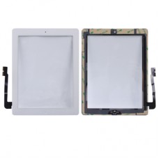 (Controller Button + Home Key nupp PCB Membraan Flex Cable + Touch Panel Installi liim) Touch Panel New iPad (iPad 3) (valge)
