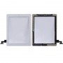 Touch Panel (Controller-Taste + Home-Schlüssel-Knopf PCB Membranen-Flexkabel + Touch Panel Montagekleber) für iPad 2 / A1395 / A1396 / A1397 (weiß)