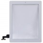Touch Panel (Controller-Taste + Home-Schlüssel-Knopf PCB Membranen-Flexkabel + Touch Panel Montagekleber) für iPad 2 / A1395 / A1396 / A1397 (weiß)