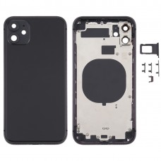 Back Housing Cover with Appearance Imitation of iPhone 12 for iPhone 11(Black)
