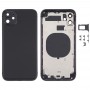 Cubierta de la cubierta con la apariencia imitación de iPhone para el iPhone 12 11 (Negro)