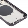 Задняя крышка Корпус с Appearance Имитация iPhone 12 для iPhone 11 (черный)