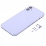 Cubierta de la cubierta con la apariencia imitación de iPhone para el iPhone 12 11 (púrpura)