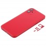 Back Housing Cover with Appearance Imitation of iPhone 12 for iPhone 11(Red)