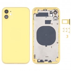 Back Housing Cover with Appearance Imitation of iPhone 12 for iPhone 11(Yellow)