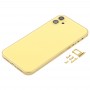 Back Housing Cover with Appearance Imitation of iPhone 12 for iPhone 11(Yellow)