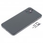 Задняя крышка Корпус с Appearance Имитация iPhone 12 для iPhone 11 Pro Max (черный)
