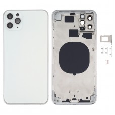 Back Housing Cover with Appearance Imitation of iPhone 12 for iPhone 11 Pro Max(White)
