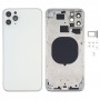 Cubierta de la cubierta con la apariencia imitación de iPhone para el iPhone 12 11 Pro Max (blanco)