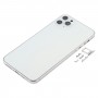 Cubierta de la cubierta con la apariencia imitación de iPhone para el iPhone 12 11 Pro Max (blanco)
