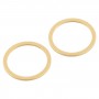 2 ks Zadní kamera Glass objektiv Metal Protector Hoop Ring for iPhone 12 (Gold)