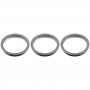 3 kpl Takakamera linssiyhdistelmän Metal Protector Hoop Ring iPhone 12 Pro (Aqua Blue)