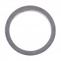 3 PCS bakre kamerans glaslins Metal Protector Hoop Ring for iPhone 12 Pro (Graphite)