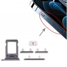 SIM ბარათის Tray + SIM ბარათის Tray + Side Keys for iPhone 12 Pro (Graphite)