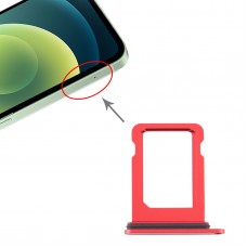 SIM картата тава за iPhone 12 Mini (червен)