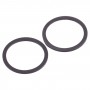 2 tk tagakaamera klaasläätsedega Metal Protector Hoop Ring iPhone 12 Mini (Must)