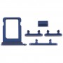 SIM-Karten-Behälter + Seitentasten für iPhone 12 Mini (blau)