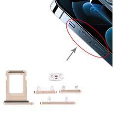 SIM ბარათის Tray + Side Keys for iPhone 12 Pro Max (Gold)