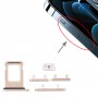Tarjeta SIM + Teclas de bandejas laterales para iPhone 12 Pro Max (oro)