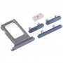 SIM ბარათის Tray + Side Keys for iPhone 12 Pro Max (Blue)