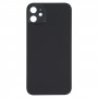 Verre couverture arrière avec l'apparence d'imitation de l'iPhone 12 pour iPhone XR (Noir)